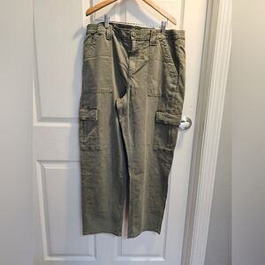 Womens Olive Cargo Pants